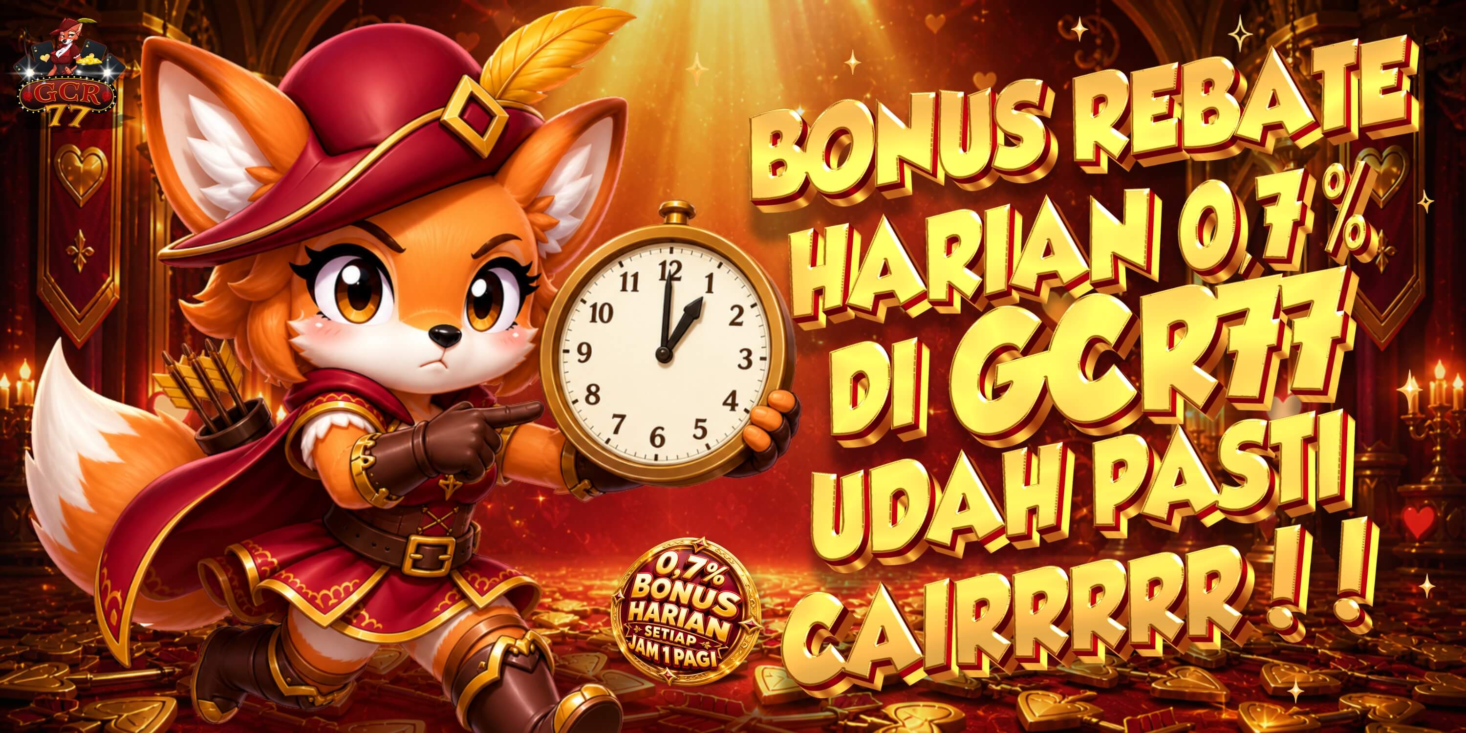 REBATE HARIAN GCR77