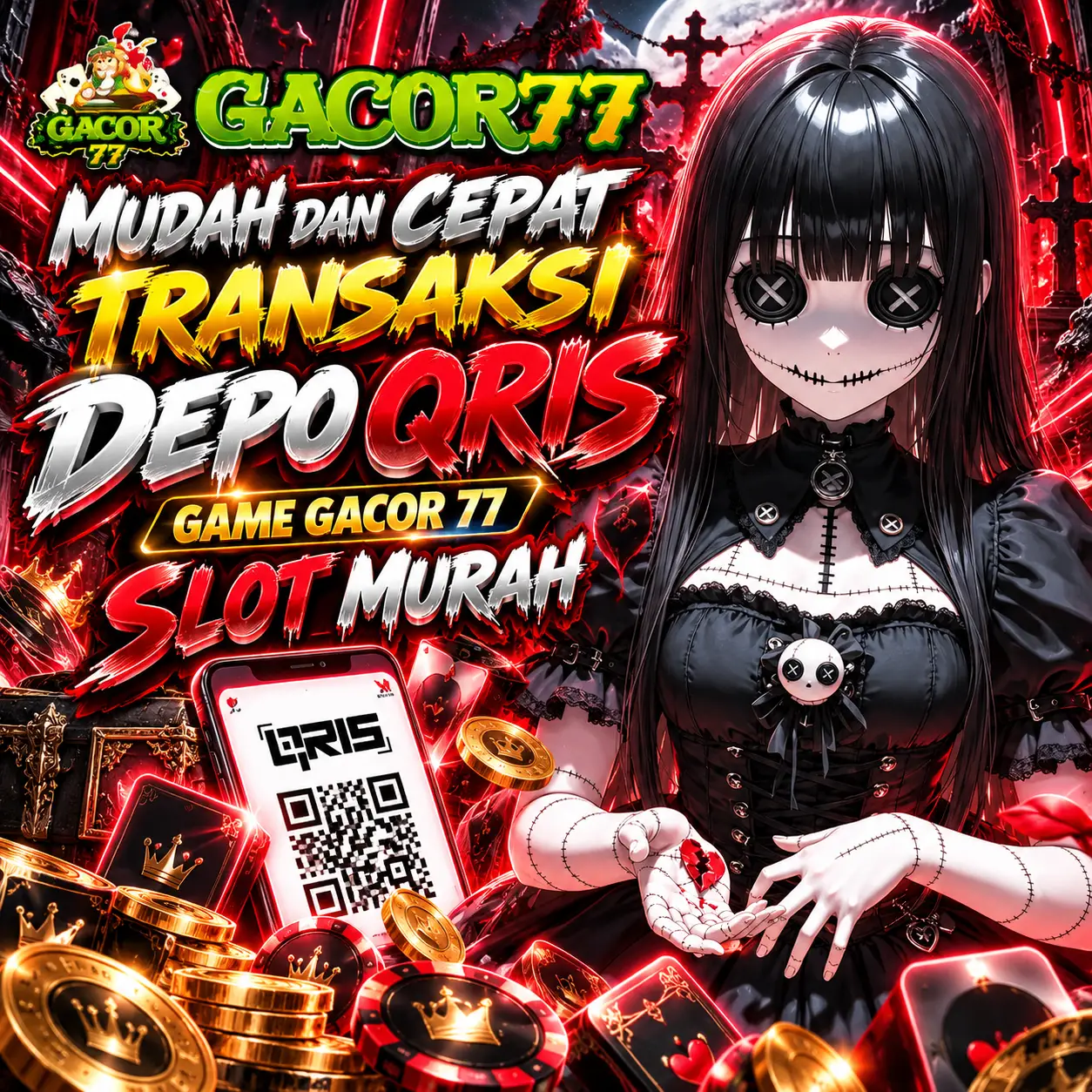 Gacor77 | Mudah dan Cepat Transaksi Depo Qris Game Gacor 77 Slot Murah
